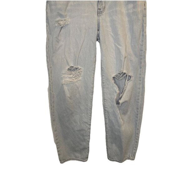 Madewell Women's The Slouchy Boyjean Light Wash Distressed Jeans Sz 30 - Picture 4 of 13